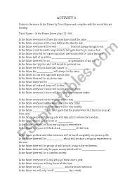 English Worksheets David Byrne In The Future