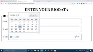 Html5 Date Type Explained Html Datepicker Set Date In Html5 Html Date Input Youtube