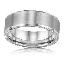 Artcarved Men S Beveled Milgrain Band Rogers Hollands Ashcroft Oak Mens Wedding Bands Wedding Bands Engagement Rings