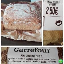 Pan De Centeno 100 Supermercado Carrefoures P V P 2 50 Euros Marcia Sanoyrico Lacestadefranitacarr Pan De Centeno Centeno Pan
