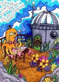 Octopuses Garden Beatles Art Lyric Art Painting