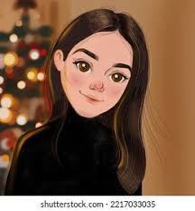 Joven y hermosa chica decora el: ilustración de stock 1864620535