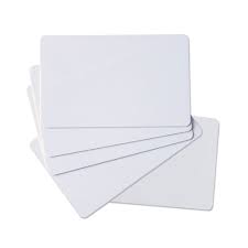 The same card design will work with either. Pvc Card Pre Cut Id Size