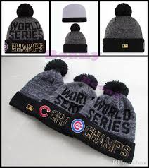Chambray arch snapback chambray arch snapback. World Series Chicago Cubs Beanie Champs Pom Knit Hats Sports Caps For Men Women Cheap Winter Wool Beanies From Beany 7 91 Dhgate Com
