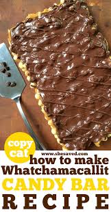How To Make Whatchamacallit Candy Bars At Home Candy Bar Recipe Homemade Candy Bars Desserts