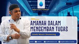 Tausiyah ustadz munzir situmorang ini berupa audio sehingga anda tinggal hanya mendengarkannya saja lagi via handphone tentu. Ustadz Munzir Situmorang Tema Amanah Dalam Menjalankan Tugas Youtube