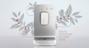 Features that would usually be at the front, such as the control for the steam wand, have been swivelled round to the side. Espresso Coffee Machines Smeg