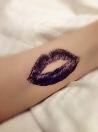 Tattoo Lips Black Motif Tattoo Tattooed Tattoos Lip Tattoos Tattoos Neck Tattoo