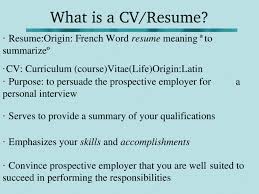 Most common c/v abbreviation full forms updated in may 2021. Resume Meaning
