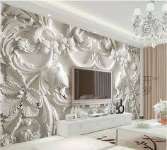 3d Sitting Room Bedroom Tv Background Embossed Flowers Wallpaper Mural Bq1006 Living Room Background Large Wall Decor Tv In Bedroom