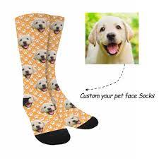 Create your own custom dog socks. Custom Print Your Photo Pet Face Socks Personalized Custom Socks Zenzzle