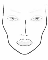 unbiased blank stila face chart blank face template for