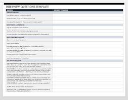 Free Interview Templates And Scorecards Smartsheet