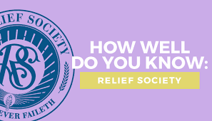 Or a good study for your journals. How Well Do You Know The Relief Society Third Hour