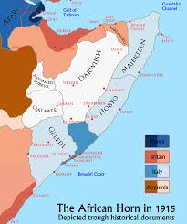 Horn Of Africa In 1915 Mapporn Horn Of Africa Africa Horns