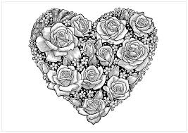 Open any of the printable files above by clicking the image or the link below the image. Free Printable Coloring Pages Of Flowers Heart Coloring Pages Shape Coloring Pages Flower Coloring Pages