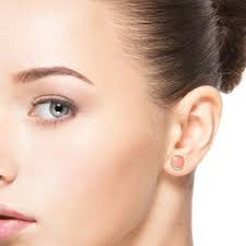 Boucles d'oreilles mignonnes en opale, opale andine rose de 4 mm, or 14  carats rempli d'argent sterling 925