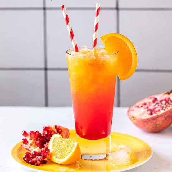 Sunset mocktail