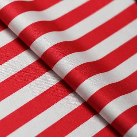 Lucky Stripes 1/2" - multi stripe print fabric - poly spandex -