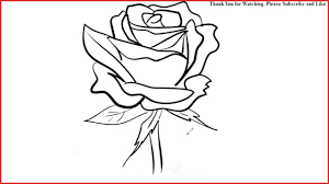 This tutorial shows the sketching and drawing steps from start to finish. Robust Suggestions Easy To Draw Rose Step By Step How To Draw A 3d Rose Step By Step Roses Drawing Easy Drawings Cartoon Rose