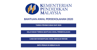 Bantuan wang persekolahan 2020 ini dijangka dapat dimaanfatkan kepada lebih kurang 3.2 juta pelajar yang berkelayakan. Tarikh Pembayaran Bantuan Awal Persekolahan 2021 Rm100 Bila Dapat