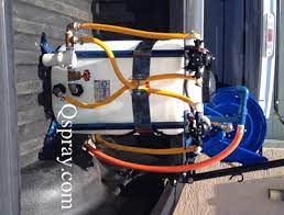 Amber plastic bottle with the label as shown in the. 25 Gallon Pest Control Spray Rig Saves Precious Bed Space Qspray Com