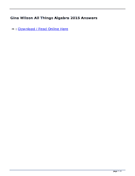 Things algebra 2014 answers on this page you can read or download gina wilson all things algebra 2015 congruent. Gina Wilson All Things Algebra Answer Key Fill Out And Sign Printable Pdf Template Signnow