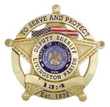 Livingston Parish Sheriff La Police Badge Livingston Parish Fire Badge