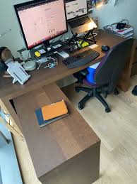 First, it's wide in function: Ikea Malm L Desk Furniture Others On Carousell