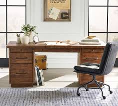 Now, say goodbye to boring! Rustic 70 Reclaimed Wood Desk With Drawers Pottery Barn