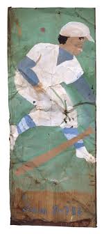 Sam Doyle Jackie Robinson 1970s Outside Art Painted On Sheet Metal And Wood Depicting The History And People Of Helena S Gullah Jackie Robinson Art Artist
