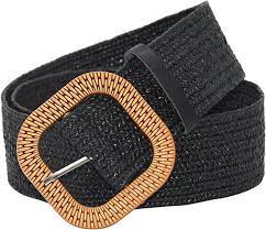 Amazon.com: Gape Belt Women Belt Straw Woven Elastic Stretch Wide Waist  Belts For Dresses With Mens Leather Belt Size 48 : ביגוד, נעליים ותכשיטים