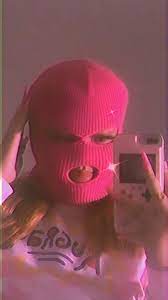Pink Ski Mask Instagram Itsmaliaa Neon Girl Mask Girl Pink Aesthetic