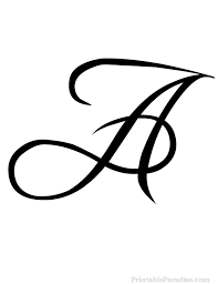 Print free large cursive letter i. Printable Letter A In Cursive Writing Fancy Cursive Cursive Letters Fancy Cursive Letters