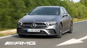 2019 Mercedes Amg A35 4matic Designo Mountain Grey Magno Driving Interior Exterior Youtube