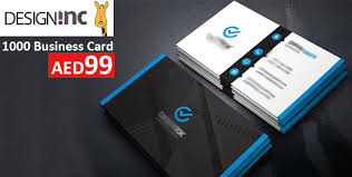 Let your card do the talking. 1000 Business Card Printing For Aed 79 At Design Inc