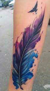 Watercolor tattoos are not only stunning but has some element of intricacy in lines with a complex mixture of colors that makes the design to be quite inspiring. 151 Artistic Watercolor Tattoos Designs Ideas Media Democracy Feather Tattoos Watercolor Tattoo Feather Feather Tattoo Design