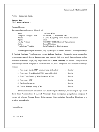 Contoh surat lamaran kerja yang baik dan benar untuk dijadikan referensi dalam usaha mencari kerja di sebuah perusahaan sesuai dengan keahlian kamu. Surat Lamaran Dan Cv Apotek Century Docx
