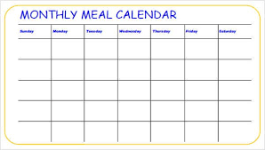 Meal Calendar Templates 10 Free Word Pdf Format Download Free Premium Templates