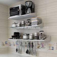 Metal kitchen wall shelves ukrainian to english. Strong Heavy Duty 304 Stainless Steel Wall Mounted Pipe Shelves Kitchen Shelf With 6 Hooks Buy Capacity 200 Lb 23 5 X 11 5 Suitable For Electric Or Induction Cooker Rack Top Quality Metal