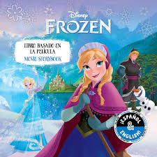 Disney Frozen Movie Storybook Libro Basado En La Pelicula English Spanish Little Bee Books