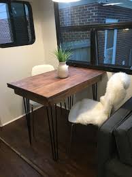Rv Dining Table Remodel Https Instagram Com P Bfb4bw4fsmf Diy Rv Dining Table Makeover Camper Makeover