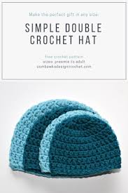 Crochet unicorn cat hat pattern. Simple Double Crochet Hat Pattern Oombawka Design Crochet