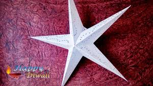 Paper Star Christmas Star Making At Home By Chart Paper