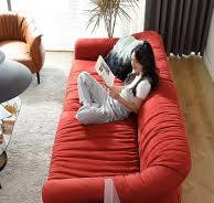 CHINA toko sofa furniture grosir Merah Sofa Ruang Tamu, 3 ...