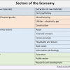 What is the definition of tertiary economic activities ? 1