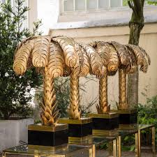 Set Of Four Palm Tree Table Lamps By Maison Jansen Palm Trees Furniture Tree Table Palm Tree Decorations
