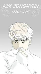 Kim Jonghyun Illustration By Https Snowhite944 Deviantart Com On Deviantart Jonghyun Illustration Kpop Fanart