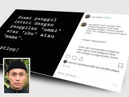 Hukum isteri menghisap zakar suami. Hukum Suami Panggil Isteri Dengan Panggilan Ummi Ibu Atau Mama Pu Azman
