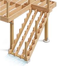 The program seeks the exact height of the floor above and snaps the stairs to that height if at all possible. Widening Deck Stairs Fine Homebuilding